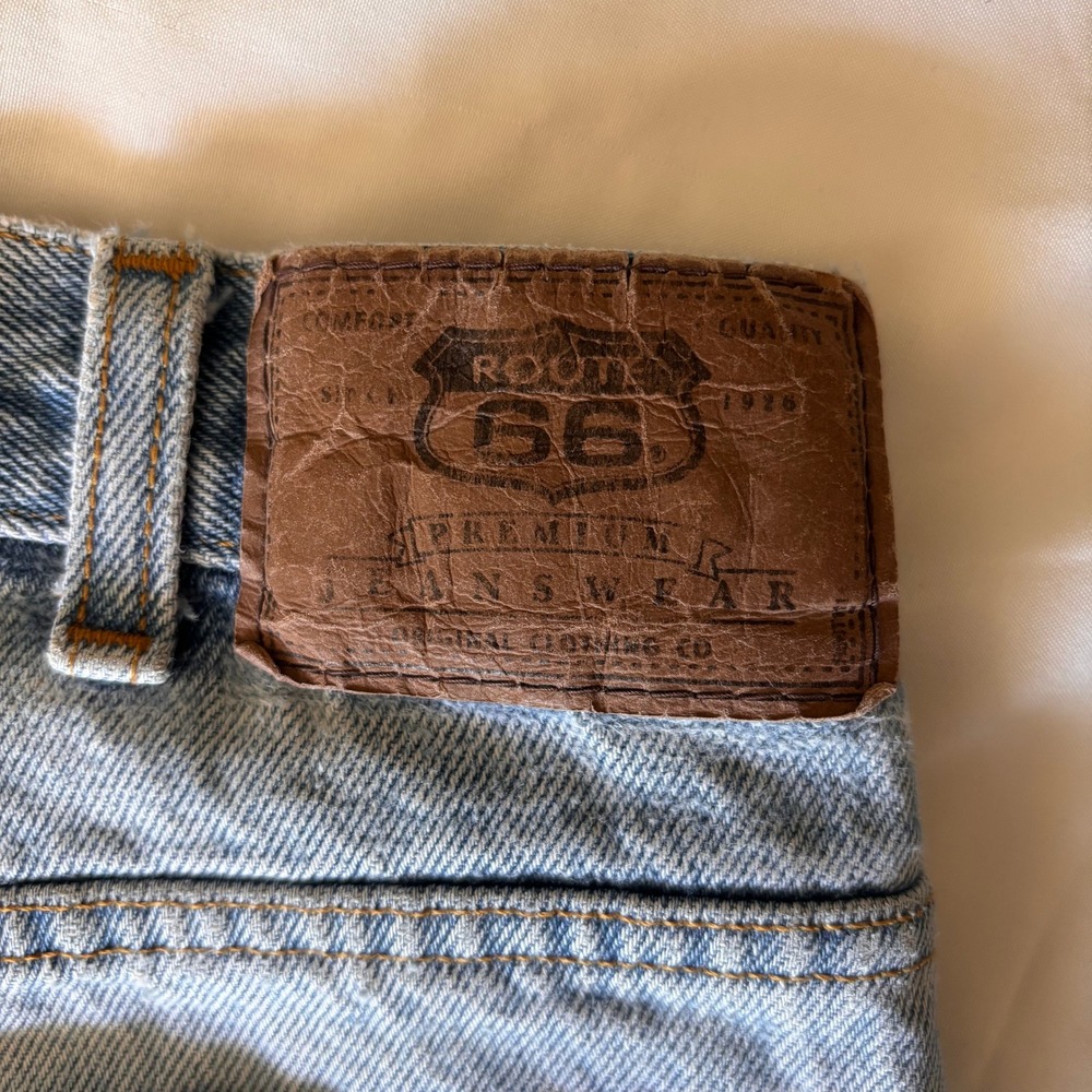 Route 66 Vintage Relaxed Fit Light Wash High Rise Straight Leg Jeans 31x34 - Picture 6 of 7